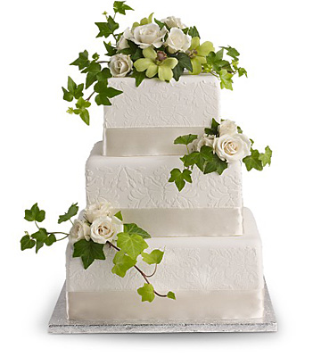 Roses and Ivy Cake Decoration